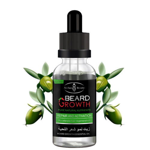 Professional Men Beard Growth Enhancer Facial Nutrition Moustache Grow Beard Shaping Tool Beard care products - projecta11