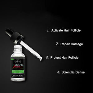 Professional Men Beard Growth Enhancer Facial Nutrition Moustache Grow Beard Shaping Tool Beard care products - projecta11