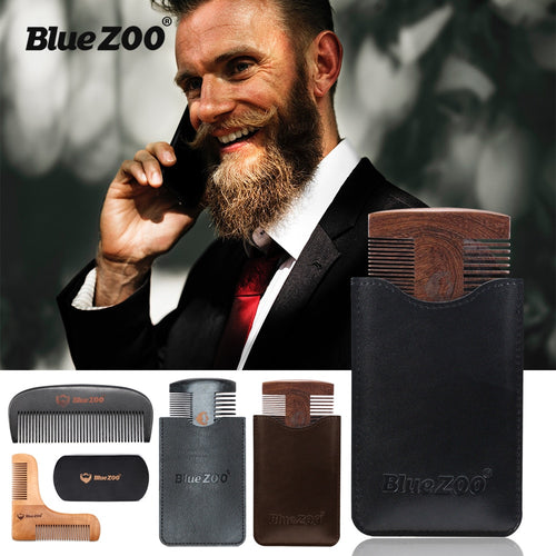 Beard Shaping Styling Template Beard Comb Sandalwood Men Shaving Tools Comb for Hair Beard Trim Template Combs NEW ARRIVAL - projecta11